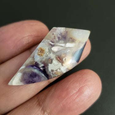 Natural Bertrandite Fancy Cut Cabochon. Size- approx. 39x18mm